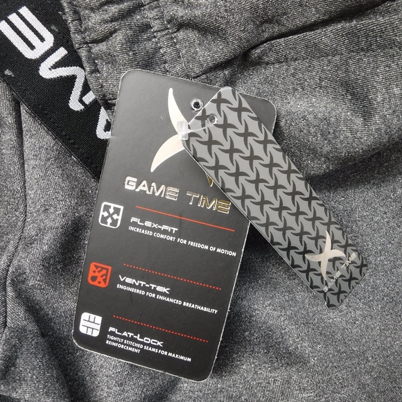 Game Time Rapid Dry Tech Black Accent on GrayElastic Waistband Athletic Pant - Picture 5 of 8